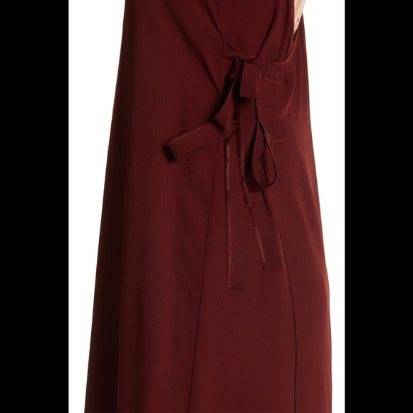 HELMUT LANG Back Wrap Slip Dress Pomegranate XS - Picture 5 of 7